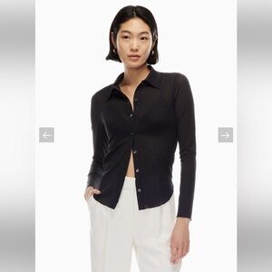 Wilfred Black Button Down Shirt